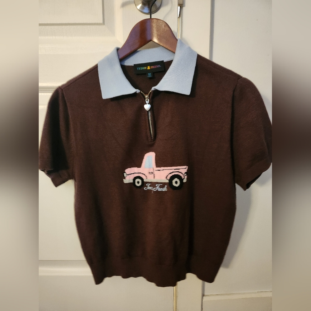 Teddy Fresh Lil Truck Knit Polo